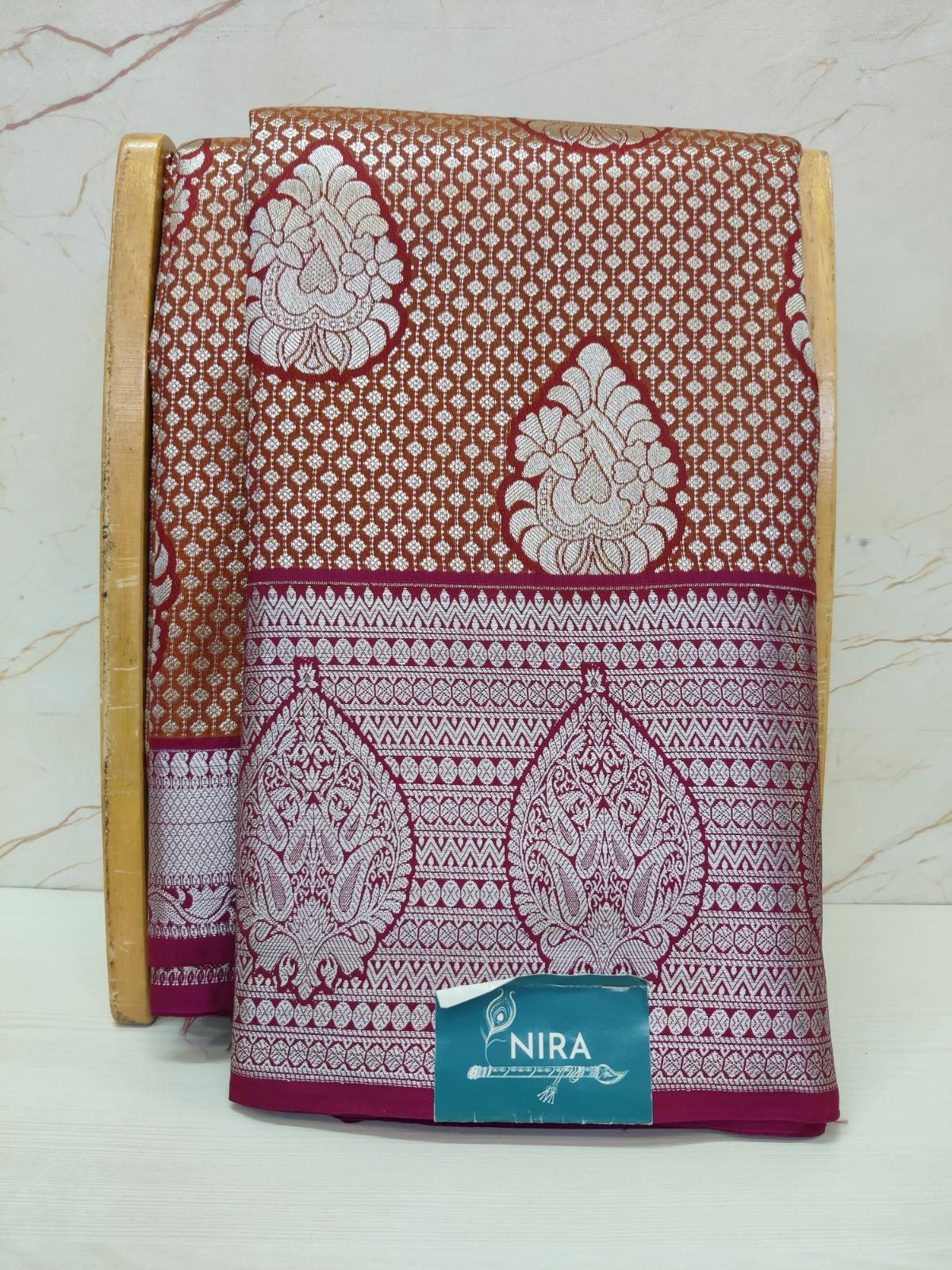 6 (1) Nira Sowparnika Pattu Saree | 1AZ9 - Image 1