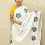 Nira Kerala Mural Printed Onam Sarees | KML1