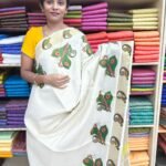 Nira Kerala Mural Printed Onam Sarees | KML1