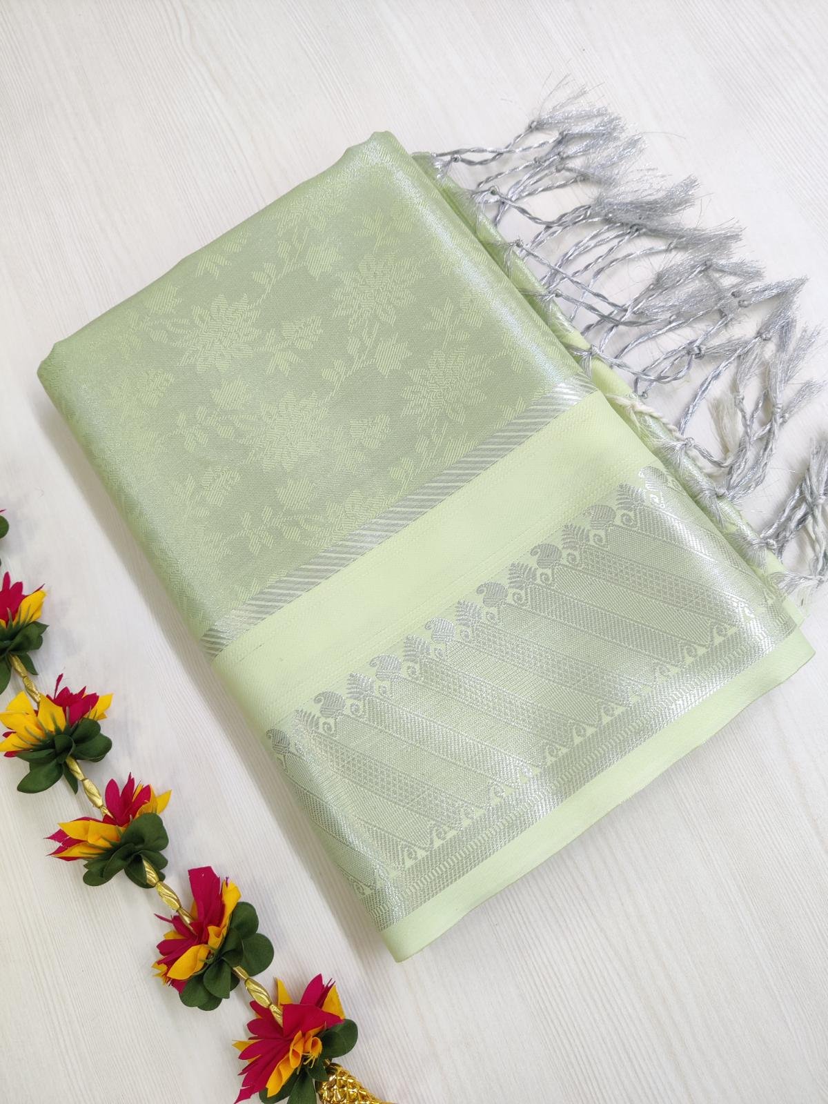 3 (1) Nira Premium Tissue Silk Saree (TSS6) - Image 1