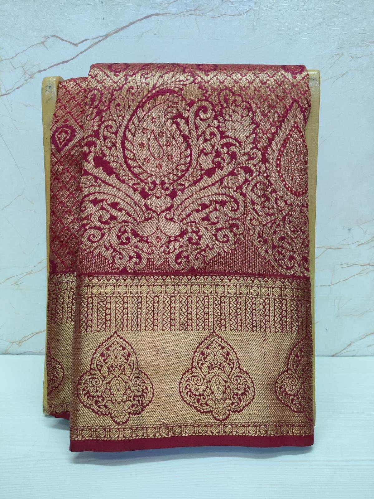 2 (1) Nira Sowparnika Pattu Saree | 1A10A - Image 1