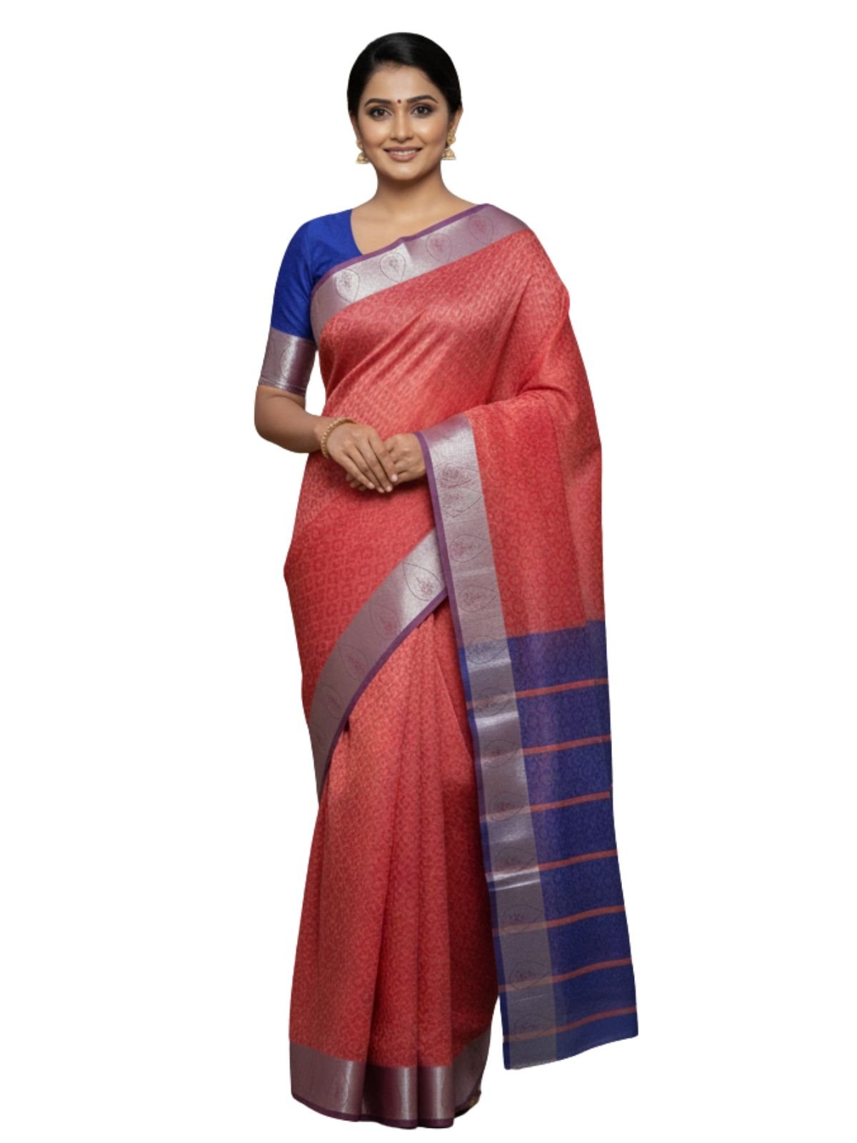 1-3-5-1.jpg Prebooking Nira Deepam Silk Saree | DMD4 - Image 1