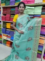 Nira Designer Linen Cotton Saree | DLC5 - Image 2