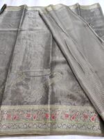 Nira Designer Linen Cotton Saree | DLC1 - Image 2