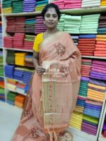 Nira Designer Linen Cotton Saree | DLC5 - Image 3